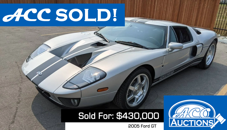 2005 m. „Ford GT“ pasiekė naują rekordą ACC aukcionuose -AllCollectorCars.com
